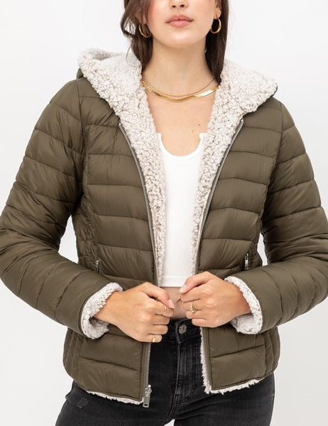 Reversible Puffer Jacket- WOMEN'S or YOUTH--LOW STOCK