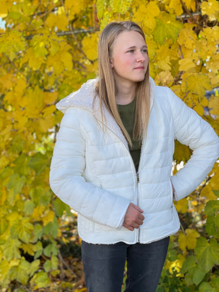 Reversible Puffer Jacket- WOMEN'S or YOUTH--LOW STOCK