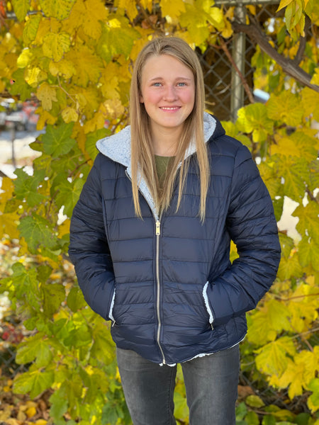 Reversible Puffer Jacket- WOMEN'S or YOUTH--LOW STOCK