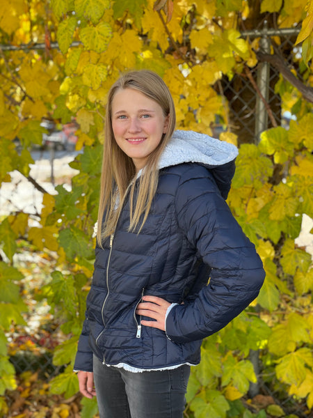 Reversible Puffer Jacket- WOMEN'S or YOUTH--LOW STOCK
