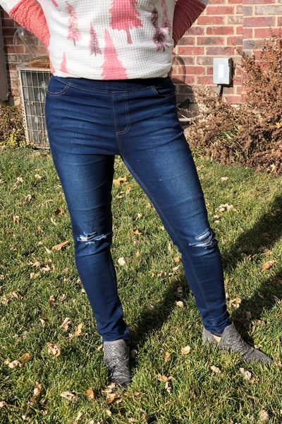Live-In Knee-Ripped Jeans SMALL ONLY
