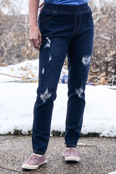 Live-in Pull-on Denim Jeans--LOW STOCK