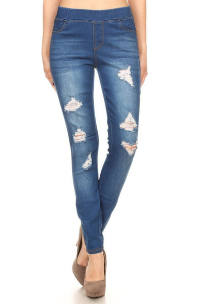 Live-in Pull-on Denim Jeans--LOW STOCK