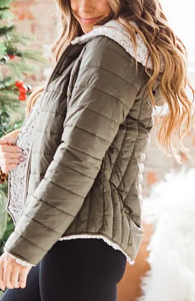 Reversible Puffer Jacket- WOMEN'S or YOUTH--LOW STOCK
