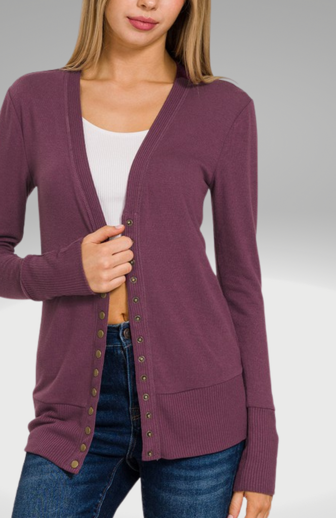Snap Button Cardigan