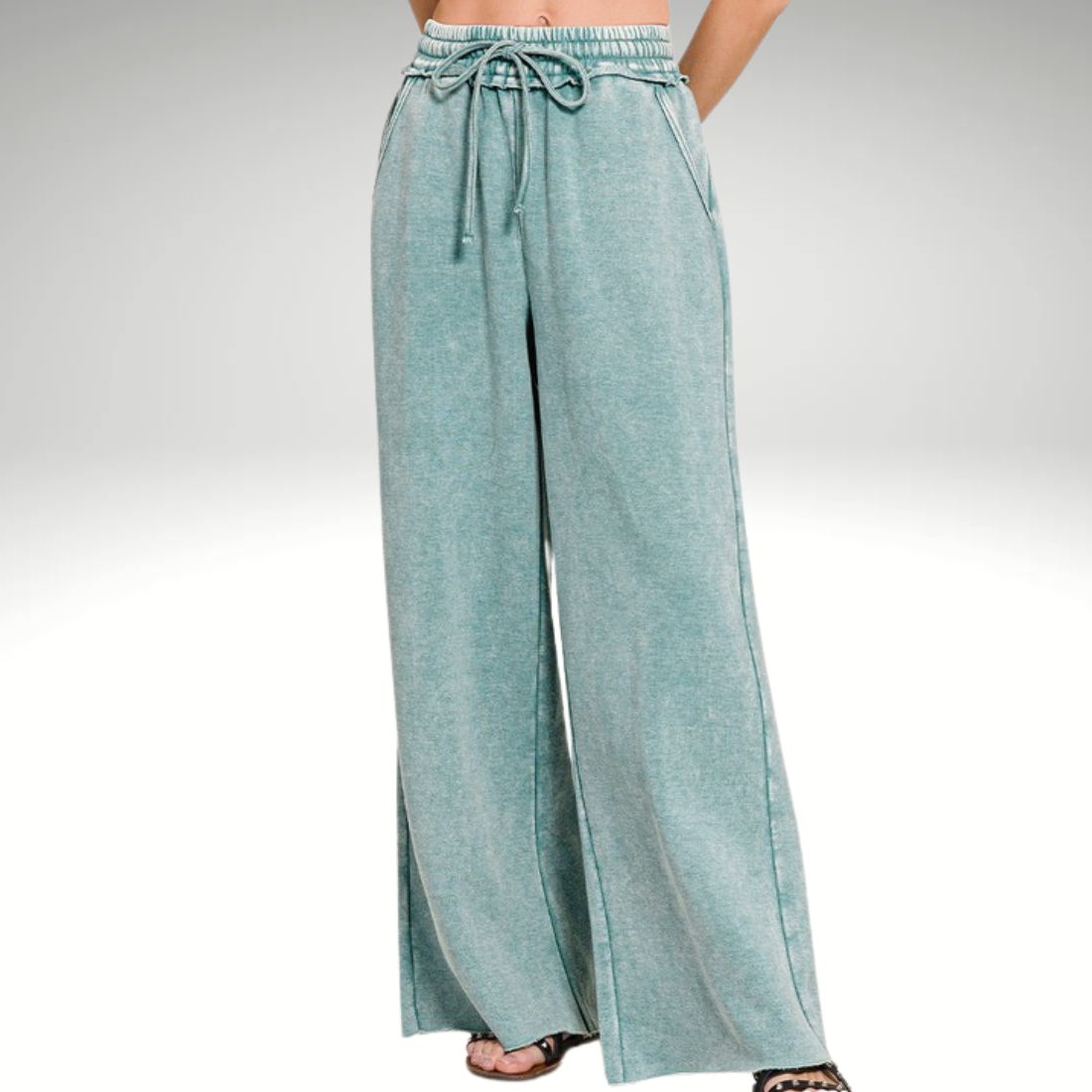 Fleece Palazzo Sweatpants